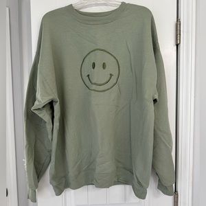 Smiley Pullover Sweatshirt